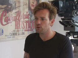 The Men Who Stare At Goats Interviews: Venice Film Festival 2009 Stock Footage