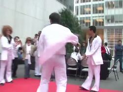 ATMOSPHERE: Disco Dancers at American Heart Association's Hands-Only CPR Campaign Launch Stock Footage