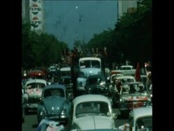 SYND 7 11 72 MONTEVIDEO MARCH PROTEST OVER DETENTION OF IBANEZ Instructional Video