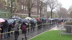 CLEAN : French citizens cast runoff votes in Montreal News Clip