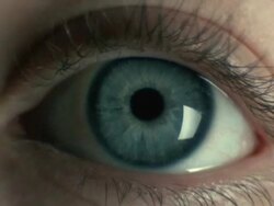 ECU, Blue eye Stock Footage