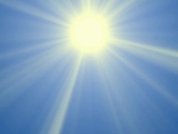 Sun, copy space, loopable Stock Footage