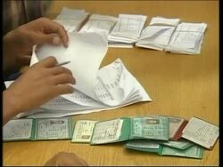 People queuing up to collect salaries from Hamas News Clip