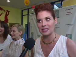 INTERVIEW - Debra Messing at 'Primates of Park Avenue' By Dr. Wednesday Martin Release Event at Children's Museum Of The East End Stock Footage