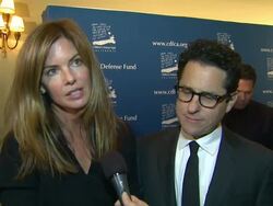 INTERVIEW: Katie McGrath, J.J. Abrams on the cause at Children's Defense Fund-California Hosts 22nd Annual Beat The Odds Awards, Beverly Hills, CA, United States, 12/6/12 Stock Footage