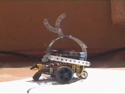 Automobile robot with artificial intelligence Stock Footage