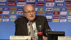 FIFA head Blatter expects mid-April finish for World Cup stadium damaged in fatal accident News Clip