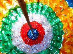 Dome prayer flags Stock Footage