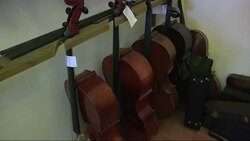 State-run workshop repairs violas, cellos and violins for music students News Clip