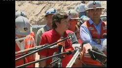 Laurence Golborne and rescuers give news conference News Clip