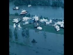 SYND 19 8 69 AERIALS OF AFTERMATH OF HURRICANE CAMILLE SHOWING DESTRUCTION Instructional Video