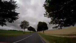 Car driving POV Stock Footage