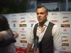 EVENT CAPSULE REPORTER/CHYRON: VH1 Save the Music, Los Angeles, CA, United States, 9/22/11 Stock Footage