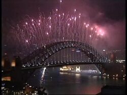 AUSTRALIA: SYDNEY: NEW YEAR CELEBRATIONS FIREWORKS DISPLAY News Clip