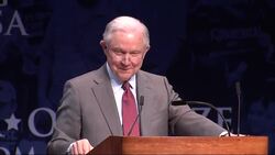 Sessions Laughs as Students Chant 'Lock Her Up' Instructional Video