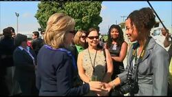 Clinton meets Preval and candidates hoping to replace him News Clip