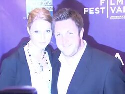 Director David Darg (R) and guest at the 2011 Tribeca Film Festival - Shorts Program: One For All  Stock Footage