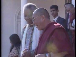 South Africa - Dalai Lama meets Nelson Mandela News Clip