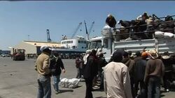 Evacuees from Misrata board relief ship en route to Benghazi Instructional Video