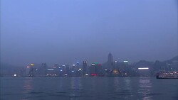 Timelapse of Hong Kong skyline at night News Clip