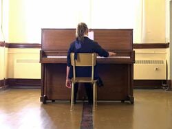 Lonely practice Stock Footage