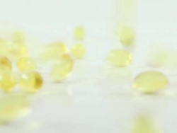 Pills falling scattered on the floor Stock Footage