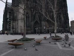 STEADYCAM: Cologne Cathedral Stock Footage