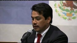 +4:3 Briefing on operation to stop one of Gadhafi's sons from entering Mexico News Clip