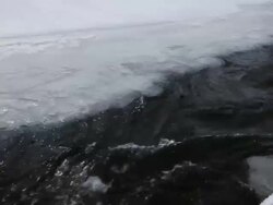 MS View of water flowing / Dundas, Ontario, Canada   Stock Footage