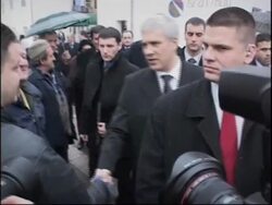 Serbian Pres. at memorial held for Bosnia Serbs killed in the war News Clip