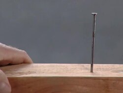 Hammering Nail HD 720p30 Stock Footage