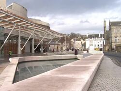 Holyrood Scottish Parliament Building & Grounds News Clip