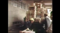 16mm film clip of Gunkanjima (Hashima Island), Nagasaki, Japan, in 1970s. one of the UNESCO World Heritage sites. Stock Footage