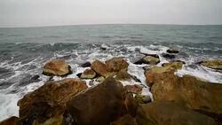 sea, waves, wind Stock Footage