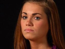 Brittney's Anger CU Stock Footage