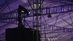 Backstage control main light Stock Footage