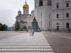 Time lapse Tourists outside the Kremlin Stock Footage