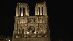 CLEAN : Bells ring at Notre Dame in honor of Paris attack victims News Clip