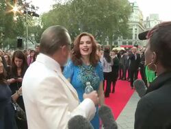 Hayley Atwell & Ray Winstone at The Sweeney European Premiere at Vue Leicester Square on September 03, 2012 in London, England (Footage by WireImage Video/Getty Images) Stock Footage