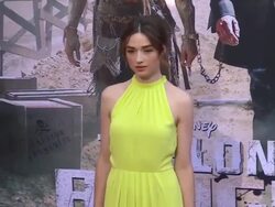 Crystal Reed at "The Lone Ranger" Los Angeles Prem Stock Footage