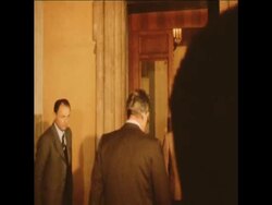 UPITN 4 5 76 ITALIAN CABINET MINISTERS MEETING IN ROME News Clip