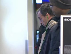 Shoppers in Best Buy buying flatscreen TVs News Clip