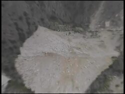 Marble Quarry At Carrara, Italy: Pull To Wide Shot Stock Footage