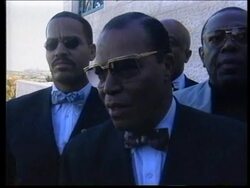 WEST BANK: LOUIS FARRAKHAN CANCELS VISIT TO JERUSALEM UPDATE News Clip