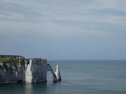 Etretat Left Cliff LV - HD Stock Footage