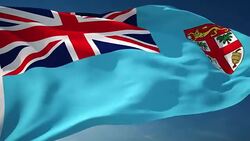 4K Fiji Flag - Loopable Stock Footage