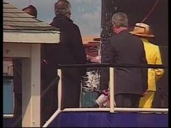 USA: USS CHURCHILL LAUNCHED News Clip