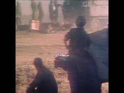 SYND 8-10-73 ACTION AROUND THE SYRIAN BORDER News Clip