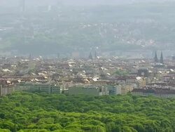 WS AERIAL View of Capital of state / Prague, Czech Republic Stock Footage