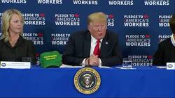 Trump Touts European Trade in Iowa Visit News Clip